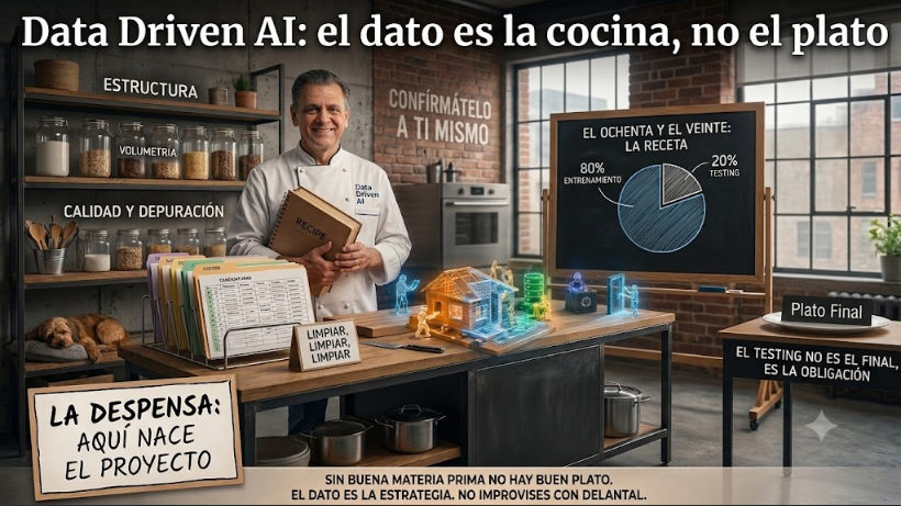 Data Driven AI: el dato es la cocina, no el plato